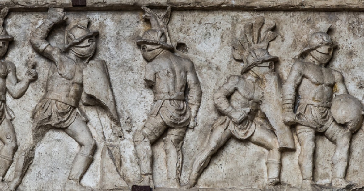 ancient gladiator art