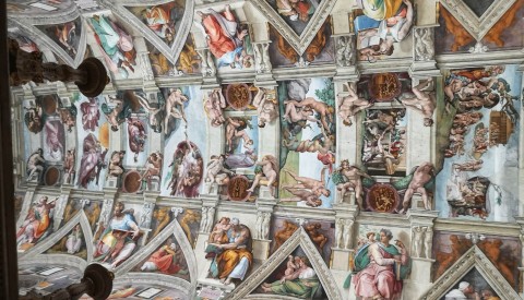Gaze in awe at the Sistine Chapel