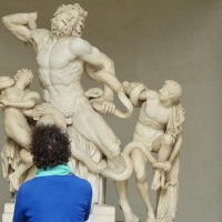 Admired incredible ancient sculptures like the Laocoon