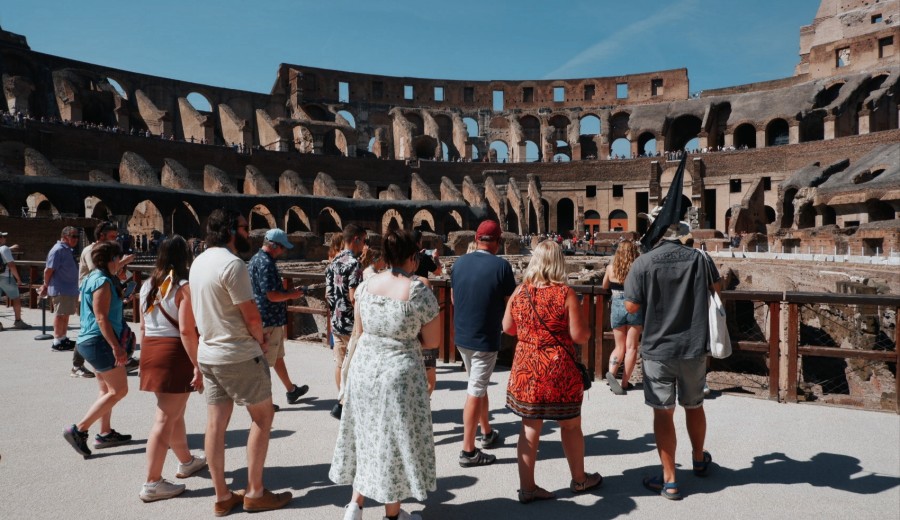 Step out onto the arena floor of the Colosseum on our exclusive tour