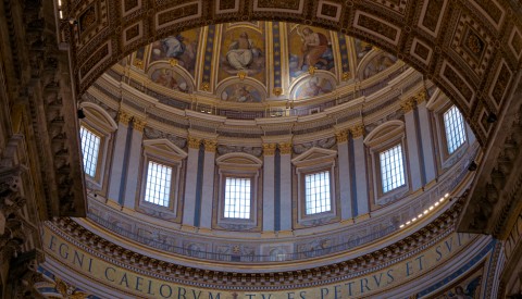 the golden mosaics of the dome of st peters