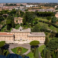 Explore the Vatican gardens from above