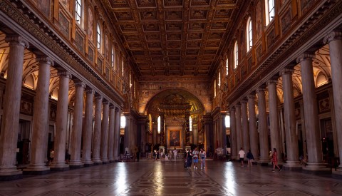 After sunrise explore the magnificent Basilica of Santa Maria Maggiore 